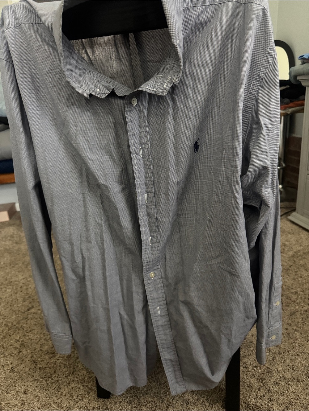 Polo by Ralph Lauren Light Blue Striped Long-Sleeve Button-Down Shirt